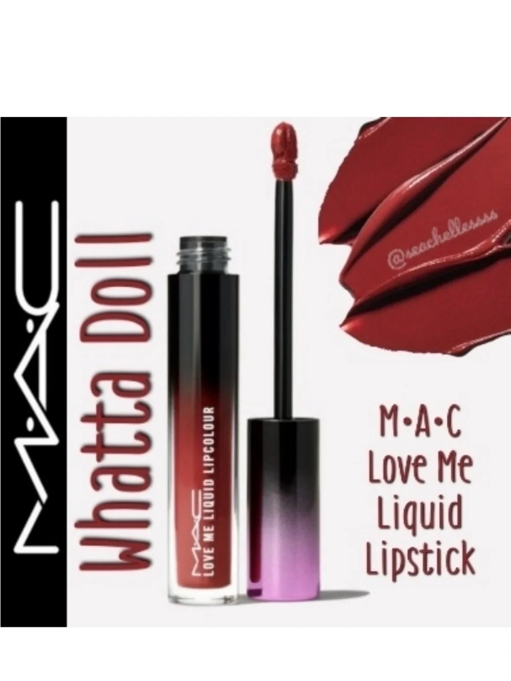 Whatta Doll MAC Cosmetics Love Me Liquid Lipstick Rosy Pink Brand New In Box
